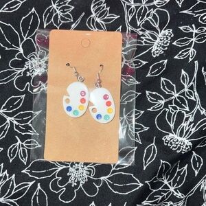 Colorful Paint Palette Earrings